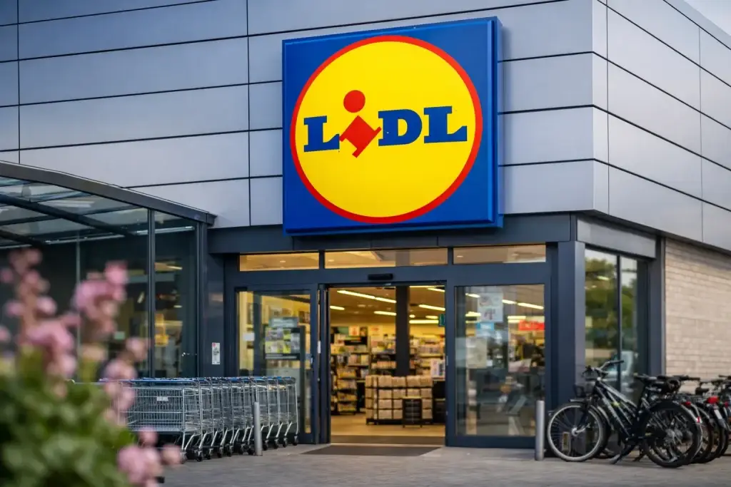 Ingang van een Lidl supermarkt in Den Helder