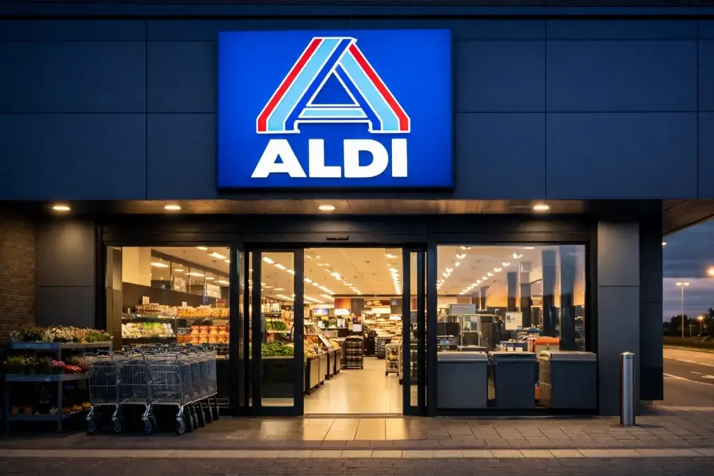 Ingang van een Aldi supermarkt in Den Helder